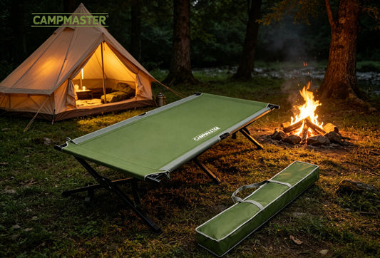 CAMPMASTER Oversized Folding Cot Bed with Carry Bag
