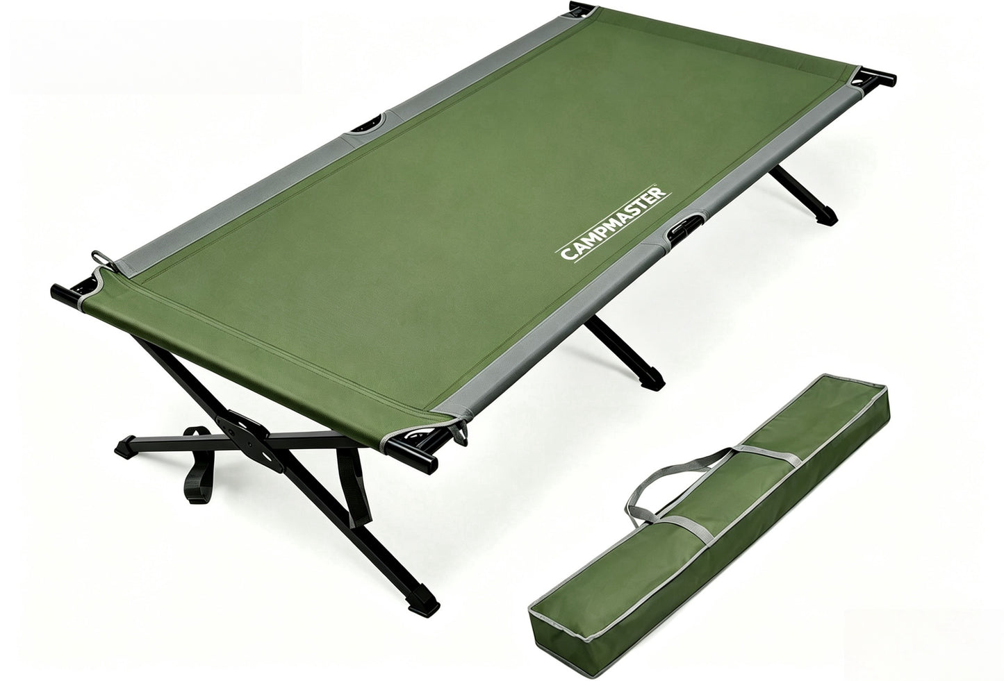CAMPMASTER Oversized Folding Cot Bed with Carry Bag