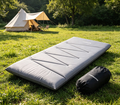 CMAPMASTER Cotton Camping Mattress Pad with Carry Bag